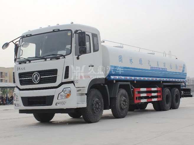 20噸灑水車作業(yè)視頻_20噸東風(fēng)天龍前四后八綠化灑水車廠家價格