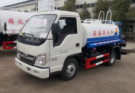 3噸灑水車價錢_國六3方福田小卡之星2藍牌綠化灑水車廠家價格